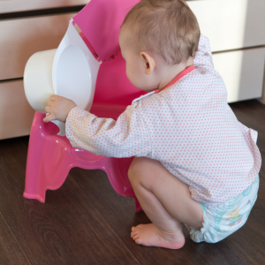 Pooping difficulties may be eliminated by teaching your child to squat. 